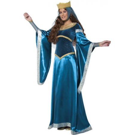 Déguisement de dame médiévale bleue, incarnez la ravissante Marianne Déguisement de dame médiévale bleue, incarnez la ravissante Marianne
