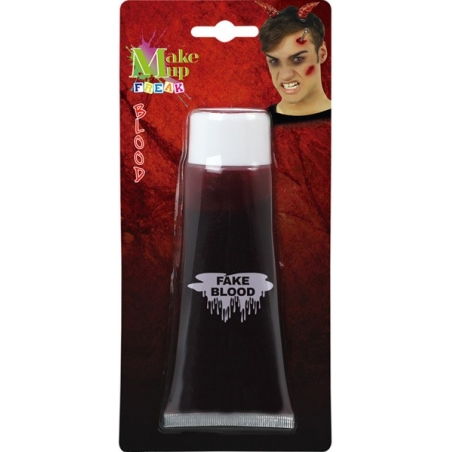 Tube faux sang grand format 100 ml pour réaliser tous vos maquillages d'halloween