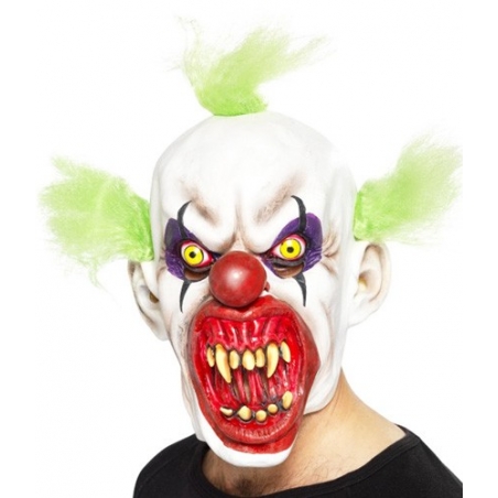 Masque de clown sinistre en latex, idéal pour vos déguisements d'halloween