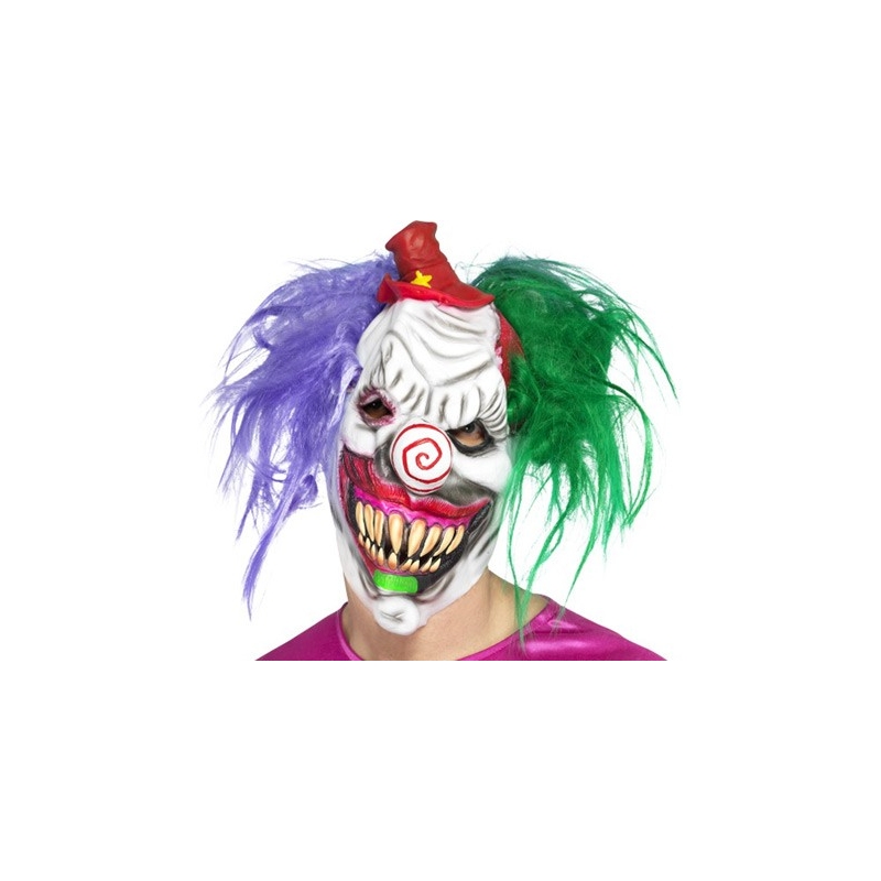 Masque Clown Tueur Halloween Avec Cheveux La Magie Du Deguisement Masques Halloween