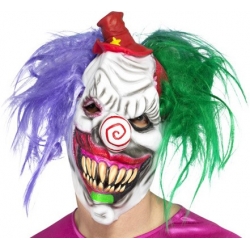 Masque Clown Tueur Halloween Avec Cheveux La Magie Du Deguisement Masques Halloween