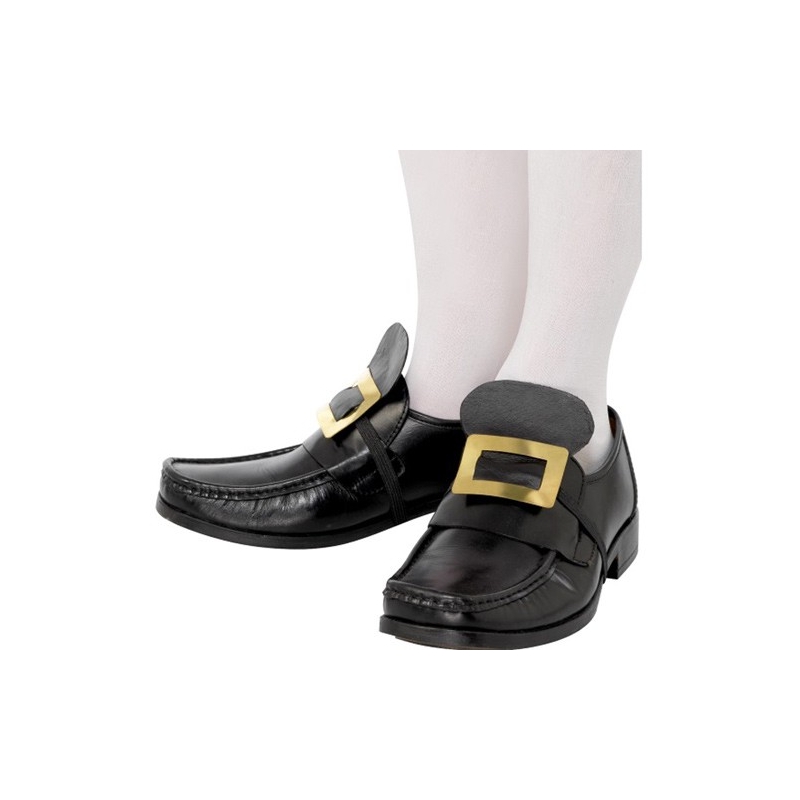 Boucles de chaussures en métal, couleur or 