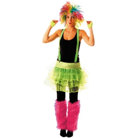 Tutu vert fluo, un accessoire idéal pour vos soirées sur le thème des années 80