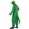 Déguisement dragon vert pour homme combinaison à capuche avec queue - costume animal