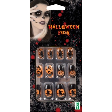 Faux ongles sorcière halloween 