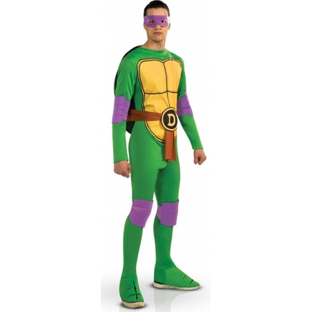 Déguisement de Donatello Tortue Ninja adulte avec combinaison et masque - personnage de dessin animé Déguisement de Donatello Tortue Ninja adulte avec combinaison et masque - personnage de dessin animé