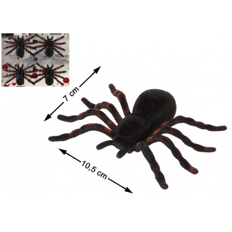 4 araignées géantes noires