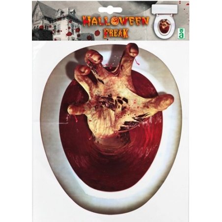 Décoration WC zombie halloween 