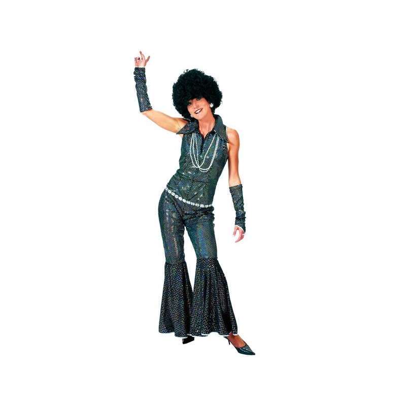 Déguisement disco noir pour femme - Magie du Déguisement - années 70