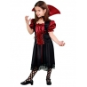Déguisement de vampire pour fille de 7-9 ans avec robe de vampire et col assorti