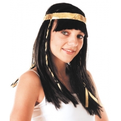 Perruque égyptienne avec bandeau, incarnez la ravissante Cléopâtre 