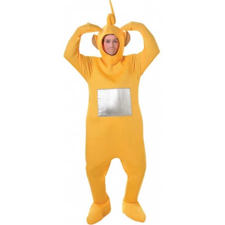 Costume de télétubbies pour adulte, incarnez Laa-laa le télétubbies jaune de la série télé des années 90