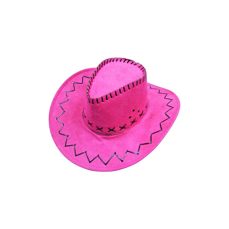 Chapeau de cowboy et cowgirl rose idéal pour une soirée country ou western
