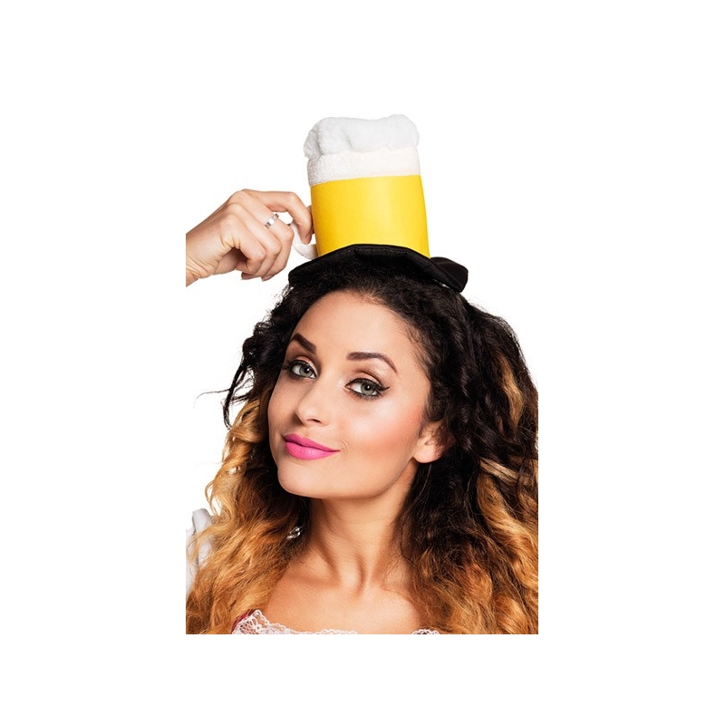 Mini chapeau pinte, verre de bière monté sur un serre-tête