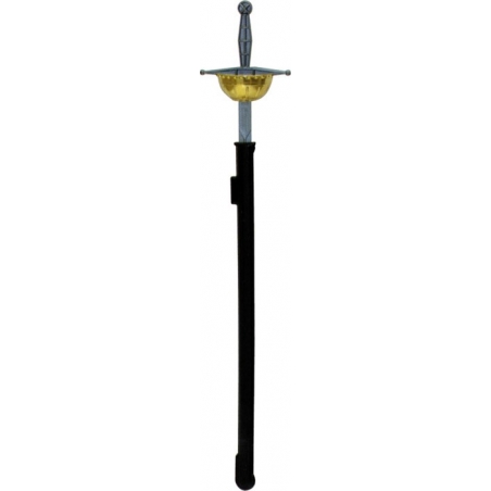 Épée mousquetaire 61 cm avec fourreau - accessoire déguisement de mousquetaire