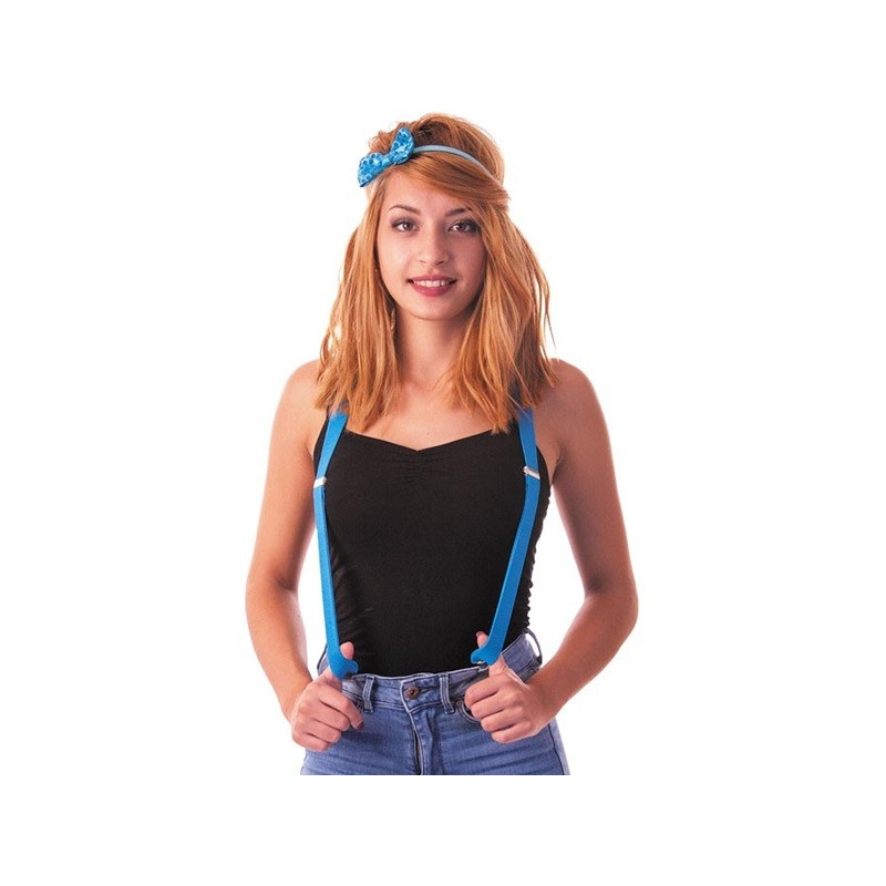 Bretelles bleu fluo 