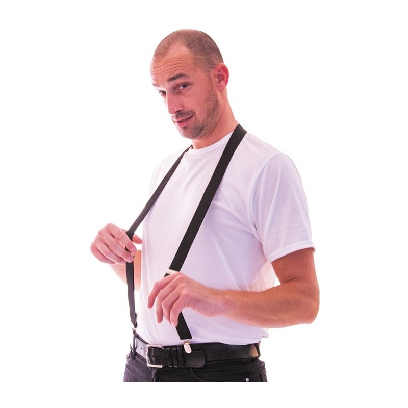 Bretelles noires, environ 3 cm de largeur