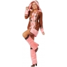 Déguisement femme esquimau rose avec robe-manteau et jambières Déguisement femme esquimau rose avec robe-manteau et jambières