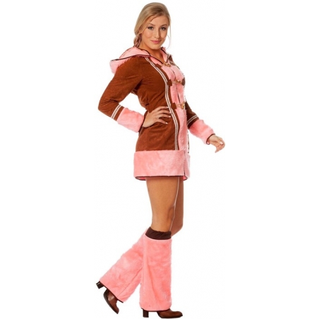 déguisement d'esquimau rose pour femme