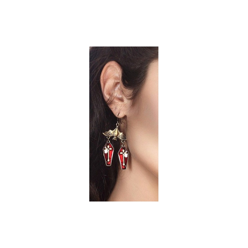Boucles d'oreilles cercueil 
