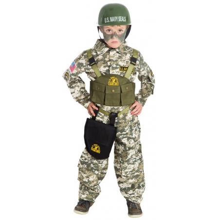 Ensemble déguisement militaire pour enfants (veste, chapeau