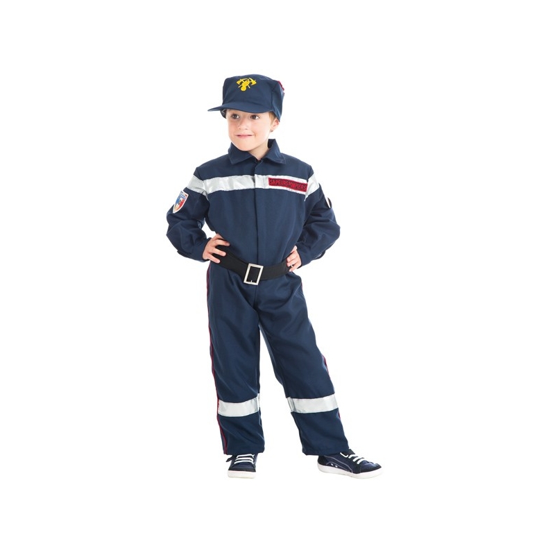 Déguisement de pompier enfant luxe, incarne un véritable soldat du feu