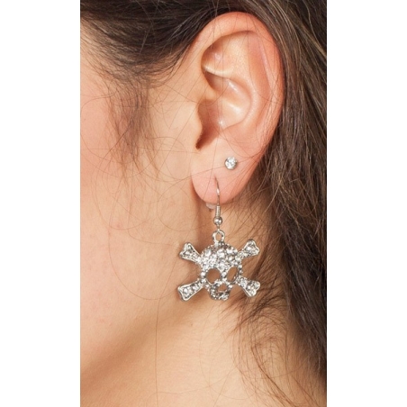 Boucles d'oreilles tête de mort