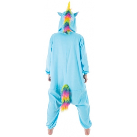 Kigurumi licorne bleue pour femme, original et coloré