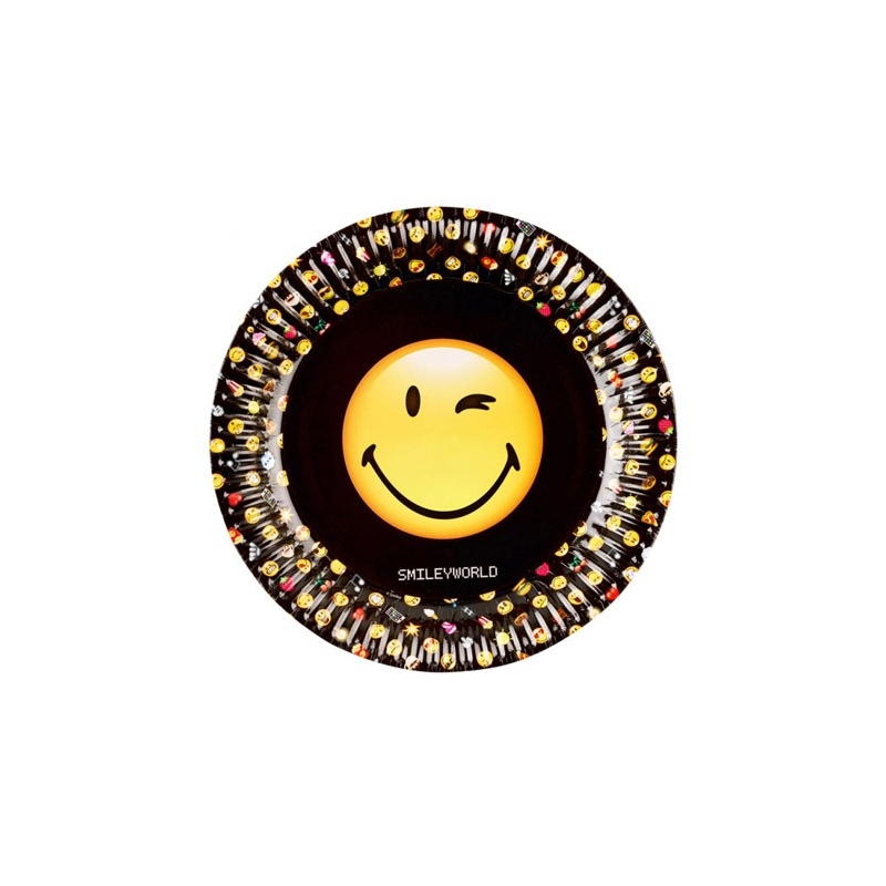 8 Assiettes Smiley Emoticone La Magie Du Deguisement Decoration De Fete 8 Assiettes Smiley Emoticone La Magie Du Deguisement Decoration De Fete