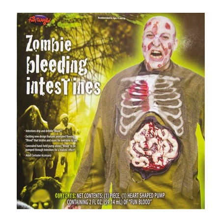 Offrez vous le plus gore des déguisements grâce à ces faux Intestins avec pompe à sang Offrez vous le plus gore des déguisements grâce à ces faux Intestins avec pompe à sang