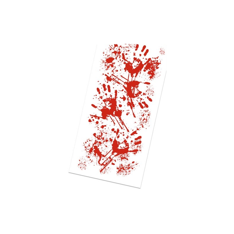 Chemin de table avec taches de sang - décoration halloween