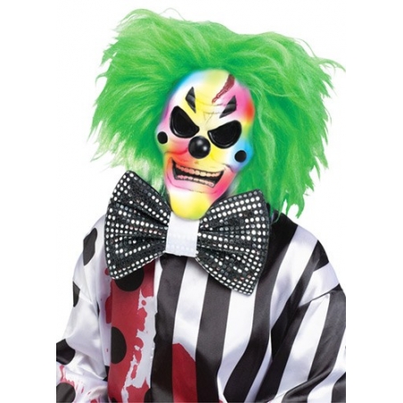 Masque de clown halloween lumineux