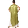 Costume romain pour homme, tunique d'empereur blanc et vert