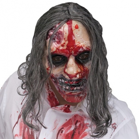 Masque de zombie avec pompe à sang Masque de zombie avec pompe à sang
