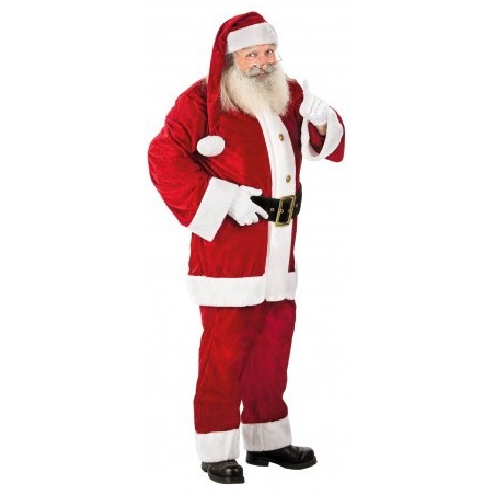 Déguisement Père Noël velours