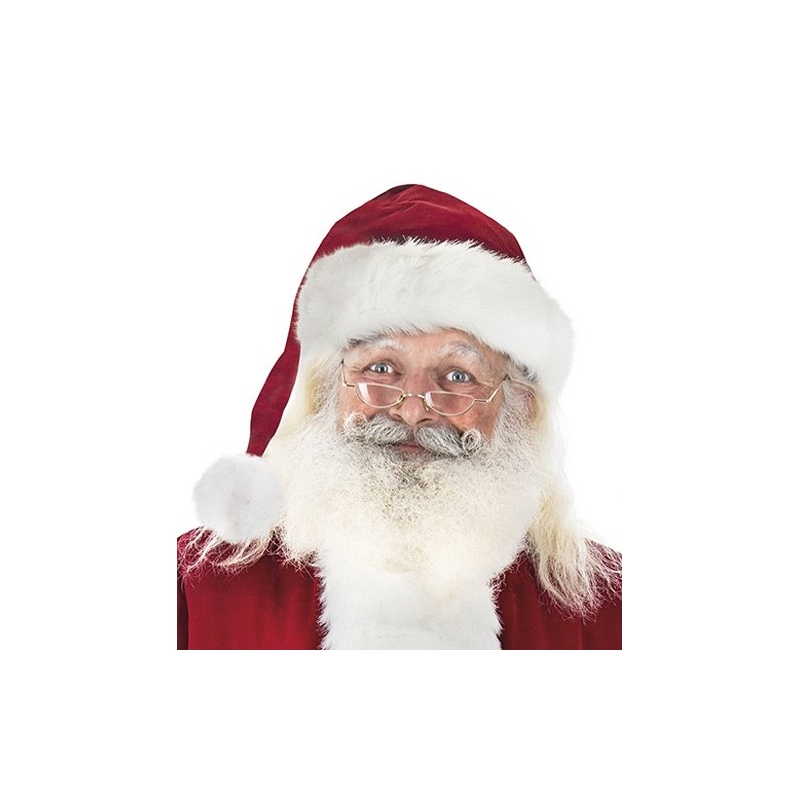 Bonnet de Père Noël super luxe - la magie du déguisement - Fête de Noël