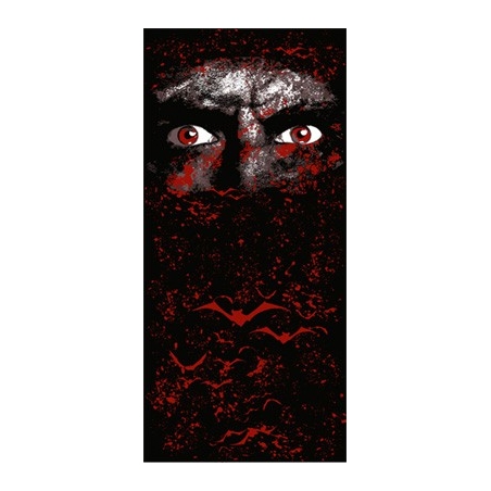 Chemin de table vampire noir et rouge, idéal pour une décoration de table pour halloween