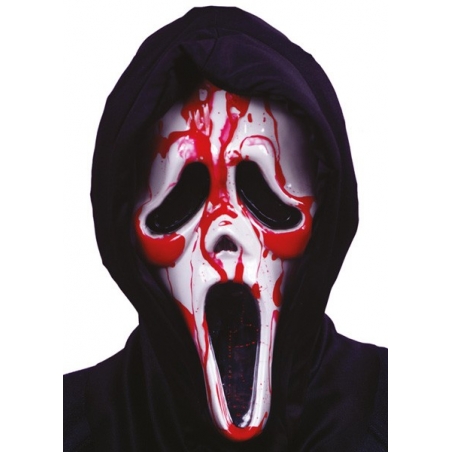 Masque Scream avec pompe à sang Masque Scream avec pompe à sang