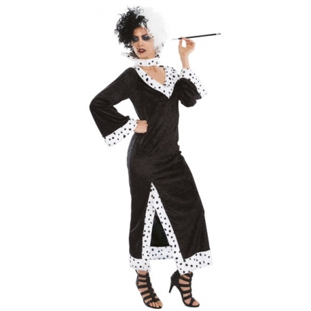 Déguisement Cruella adulte, incarnez un personnage de dessin animé Déguisement Cruella adulte, incarnez un personnage de dessin animé