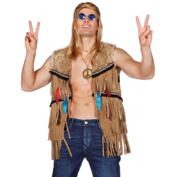 Gilet hippie pour homme également disponible en grandes tailles - veste western