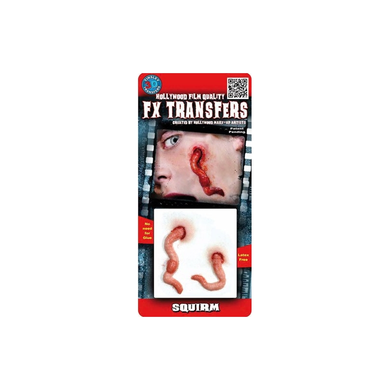 Maquillage vers de terre 3D Magie du Déguisement Maquillage Halloween