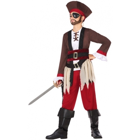 Déguisement garçon pirate des caraibes