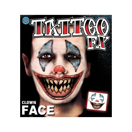 Tatouage clown halloween, réalisez simplement tous vos maquillages pour halloween