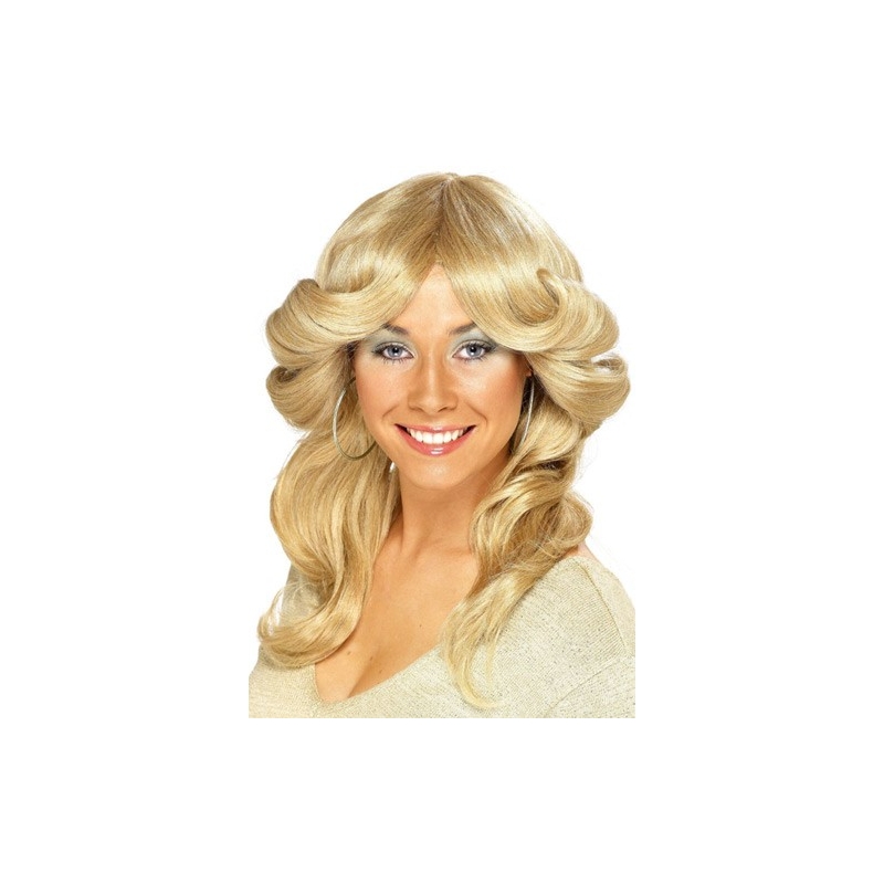 Perruque blonde années 70