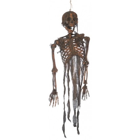 Squelette brulé à suspendre idéal pour une déco d'halloween