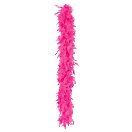 Boa rose fluo en plumes, un accessoire indispensable pour le carnaval Boa rose fluo en plumes, un accessoire indispensable pour le carnaval