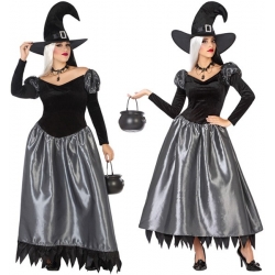 Deguisement Sorciere Noir Et Argent La Magie Du Deguisement Grande Taille