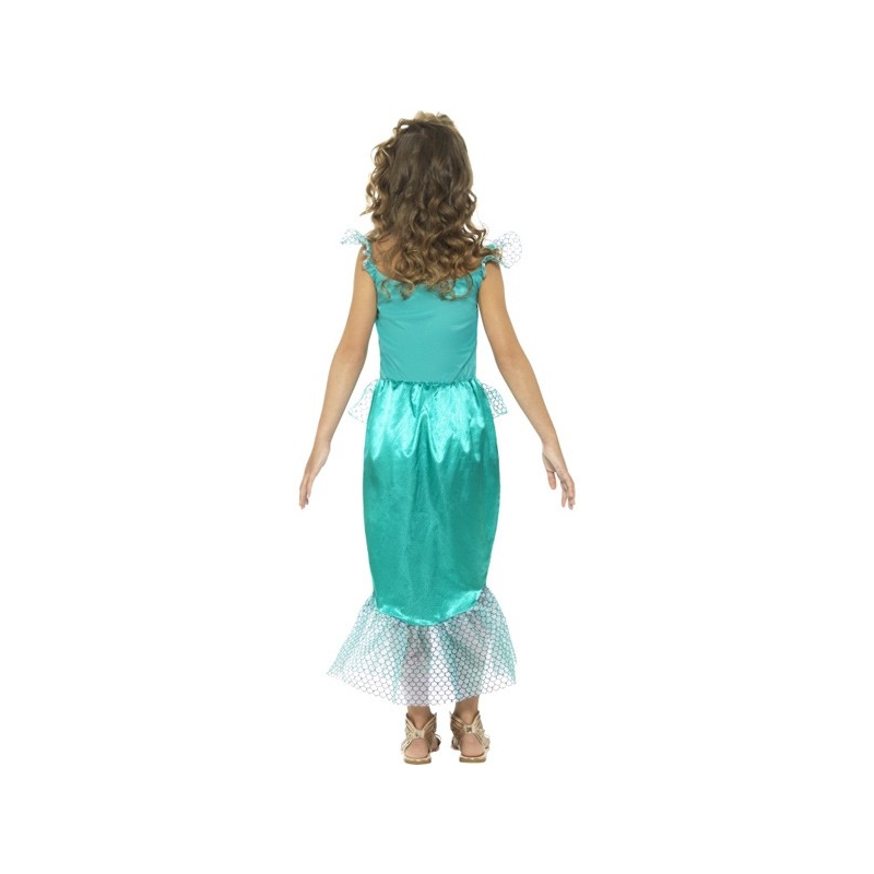 déguisement de sirène pour fille, robe et pince à cheveux