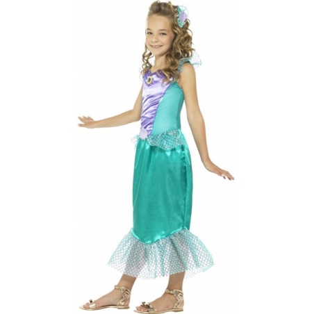 costume de sirène pour fille de 4 ans à 12 ans