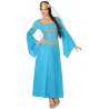 Déguisement reine bleue adulte avec robe et coiffe - deguisement medieval